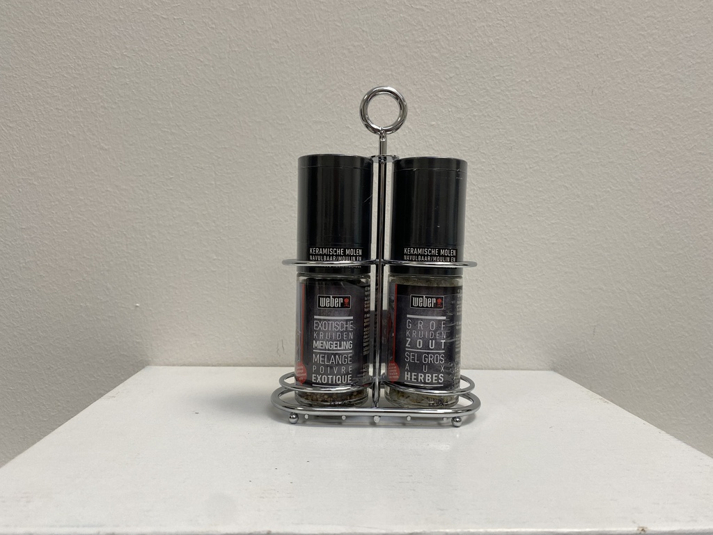 *Set 2 broyeurs métal (sel et poivre) WEBER 112g X6