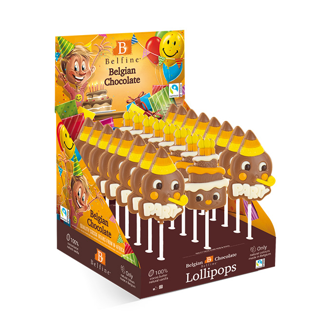 Sucettes choc lait Célébration 25gx24