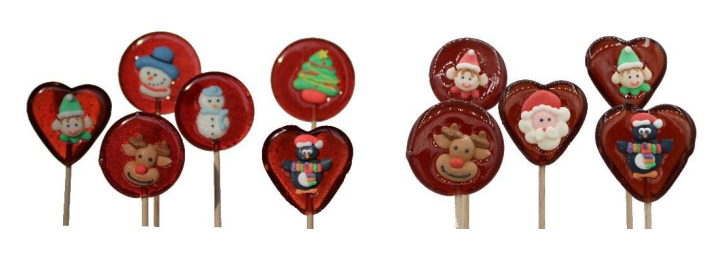 Sucette Noël 10 décors assortis 16gx60