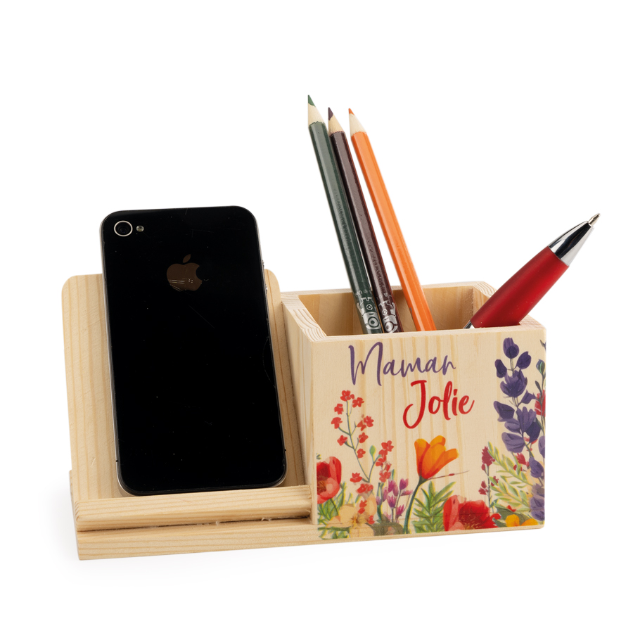 Porte stylo tél fleuri x 12