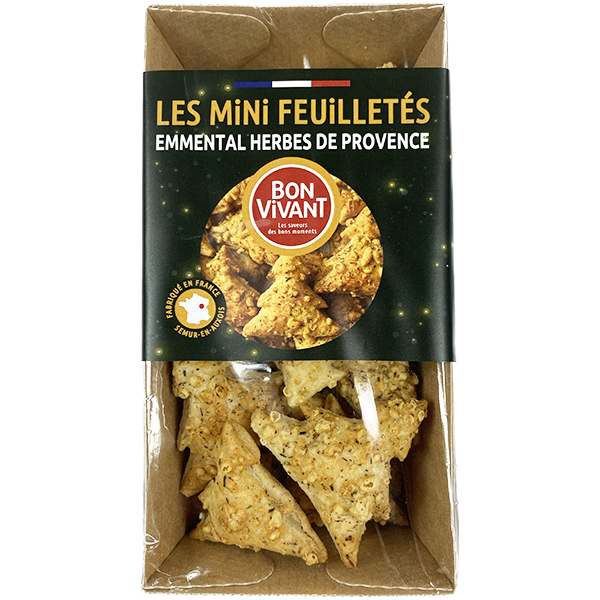 Barquette biscuits sapins emmental herbes de Provence 60g X10