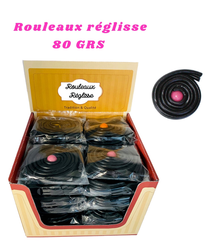 Display gros réglisse 80g x 28 pièces
