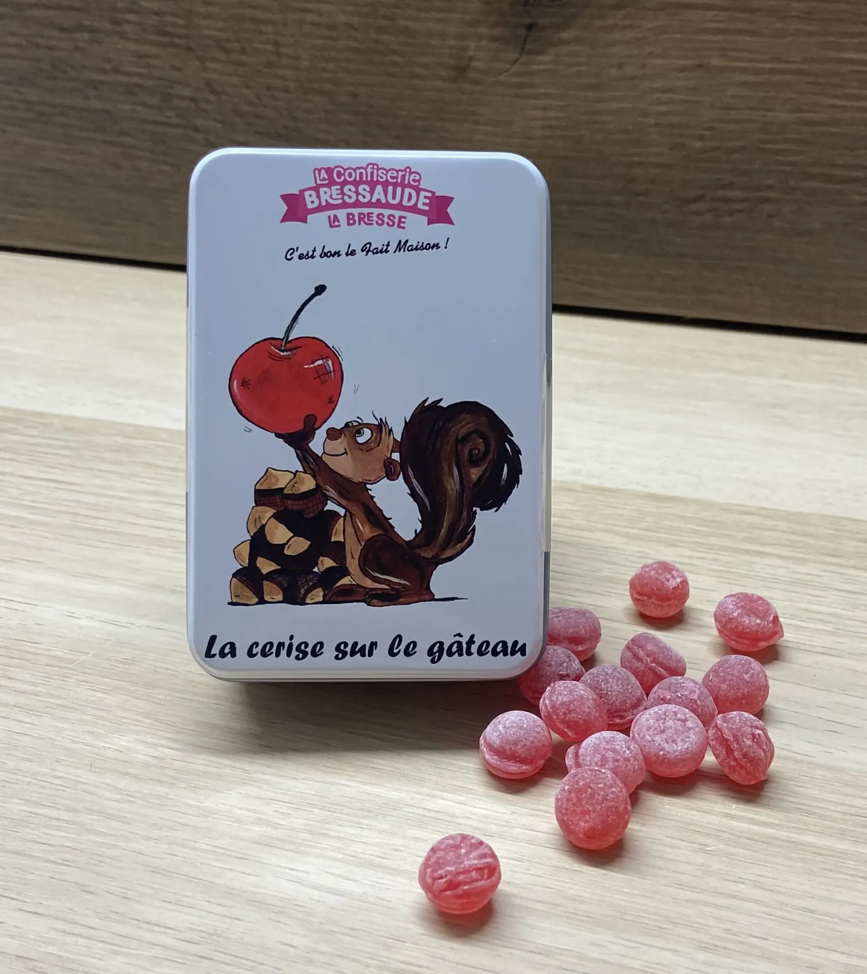 [CBCARCER] Boite humoristique 70gx12 (Cerise)