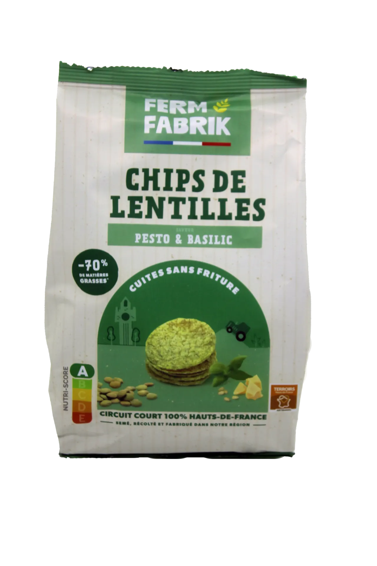[LENTPES] Chips de lentille 75gx20 (Pesto basilic)