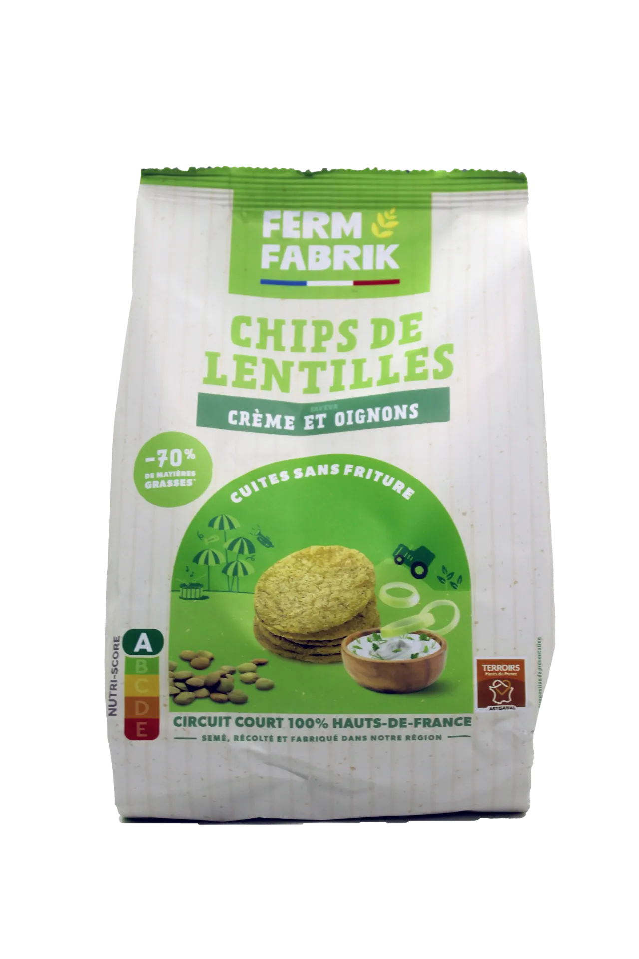 [LENTCRE] Chips de lentille 75gx20 (Crème oignon)