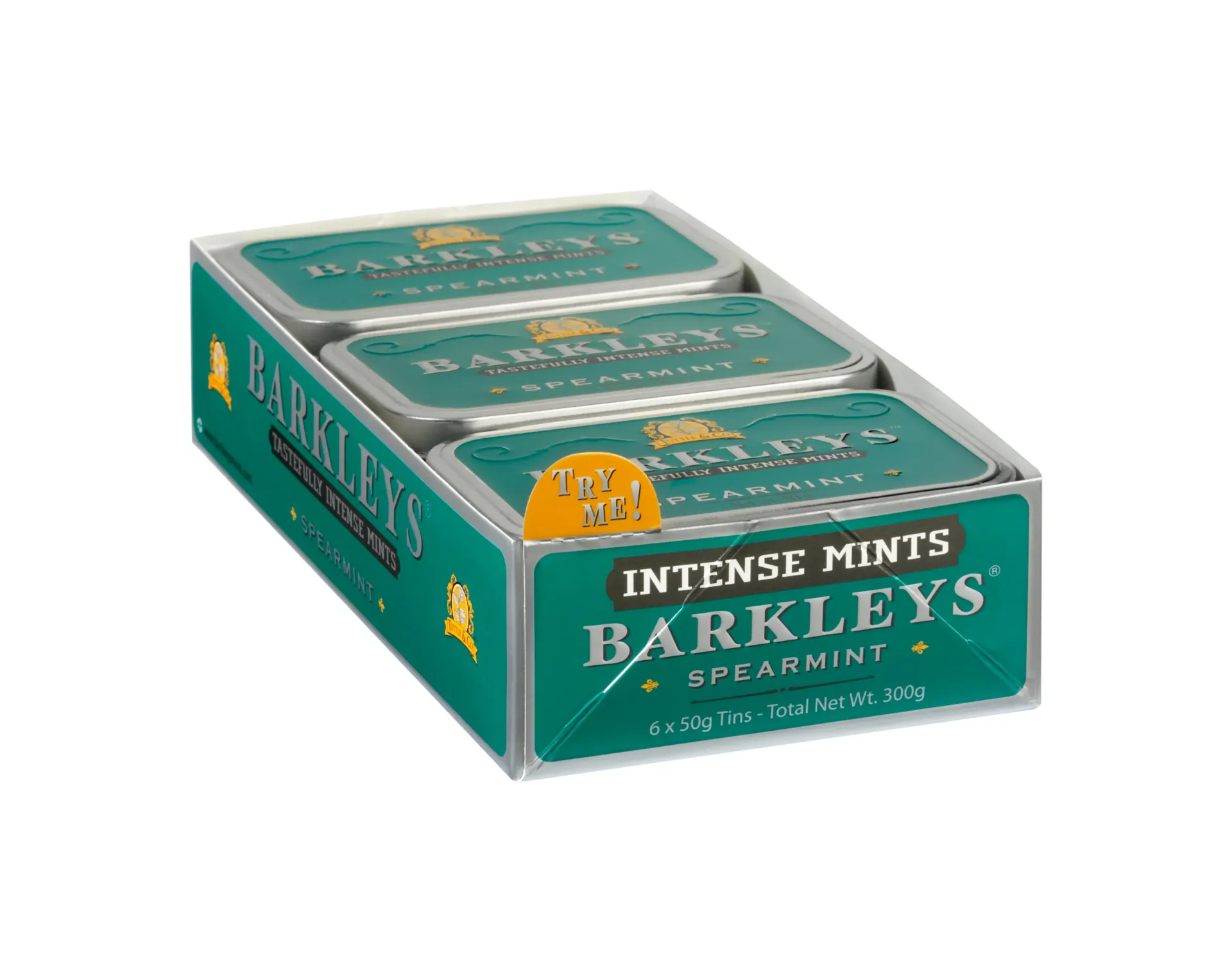[BARSPEA50] Boite métal pastille 50gx6 (Menthe verte)