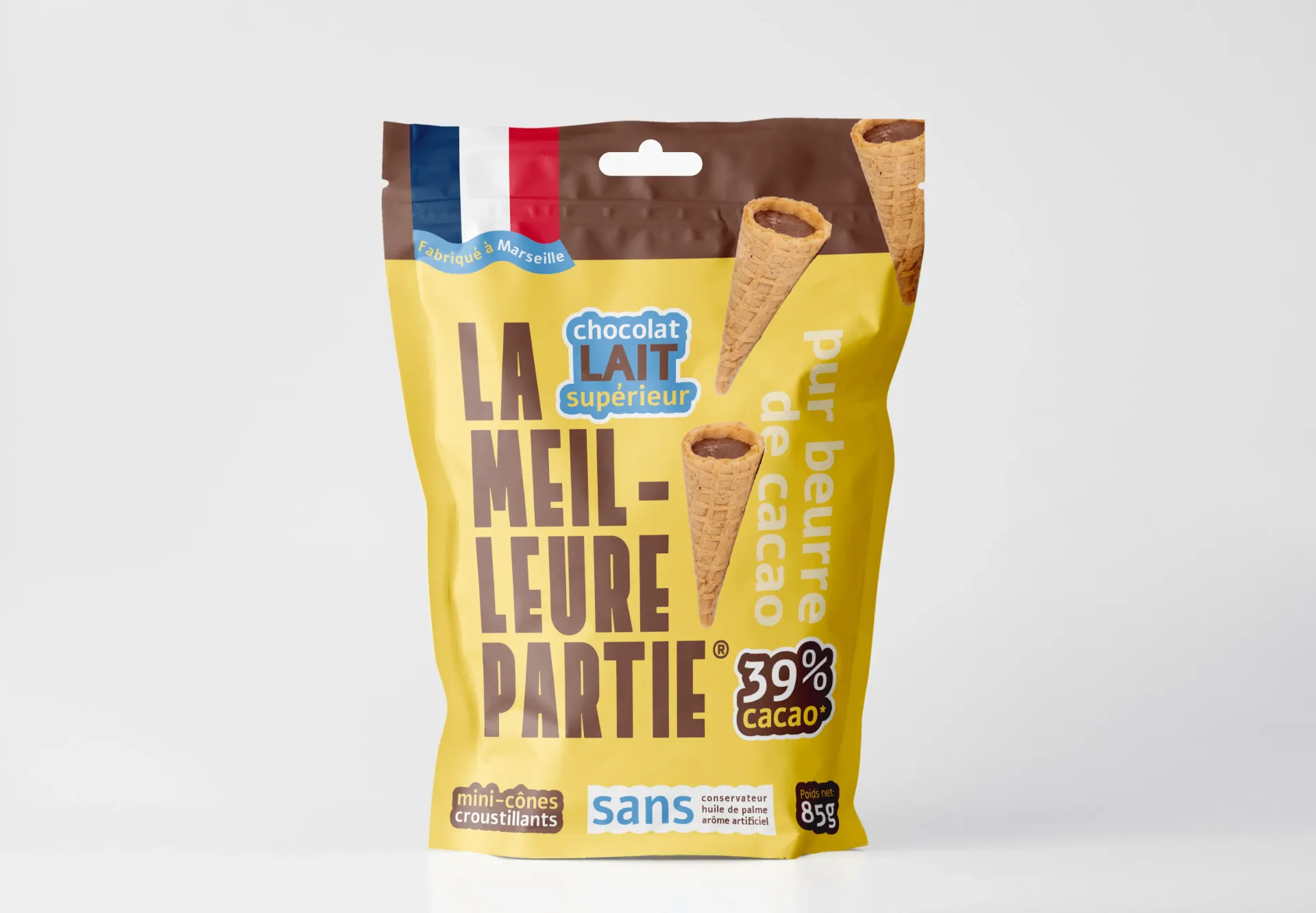Cônes chocolat 85gx24