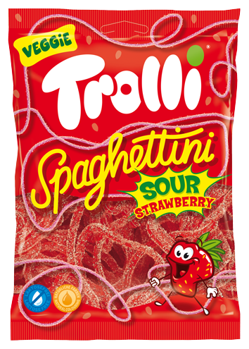 [T190035] Spaghettini acidulé 100gx30 (Fraise)