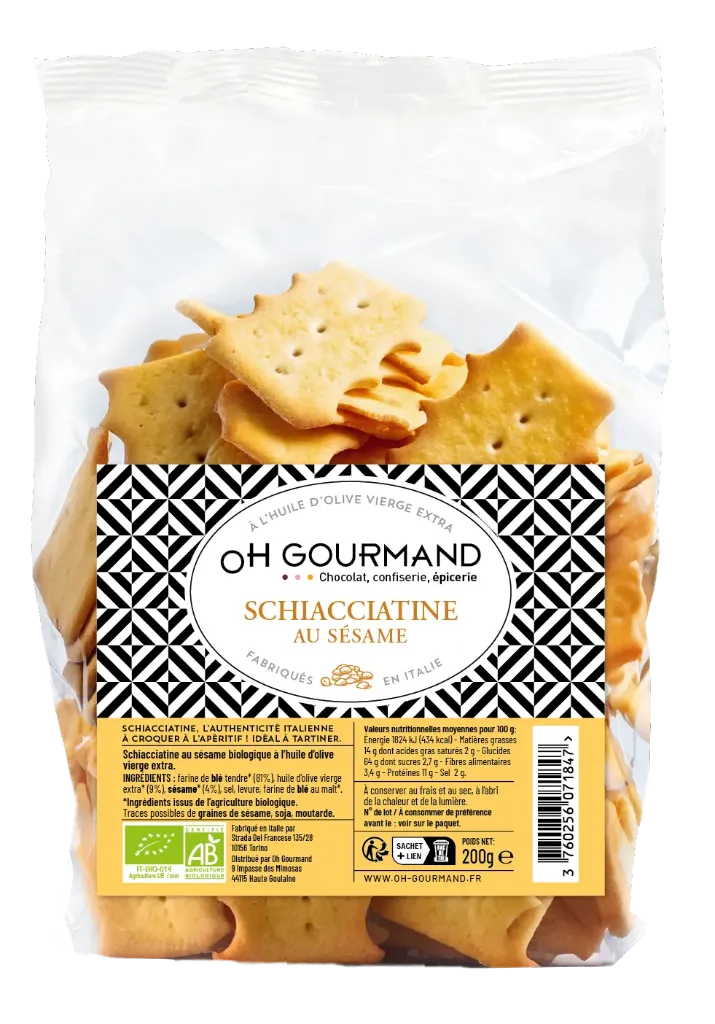 [OHCRASE] Schiacciatine bio 200gx10 (Sésames)