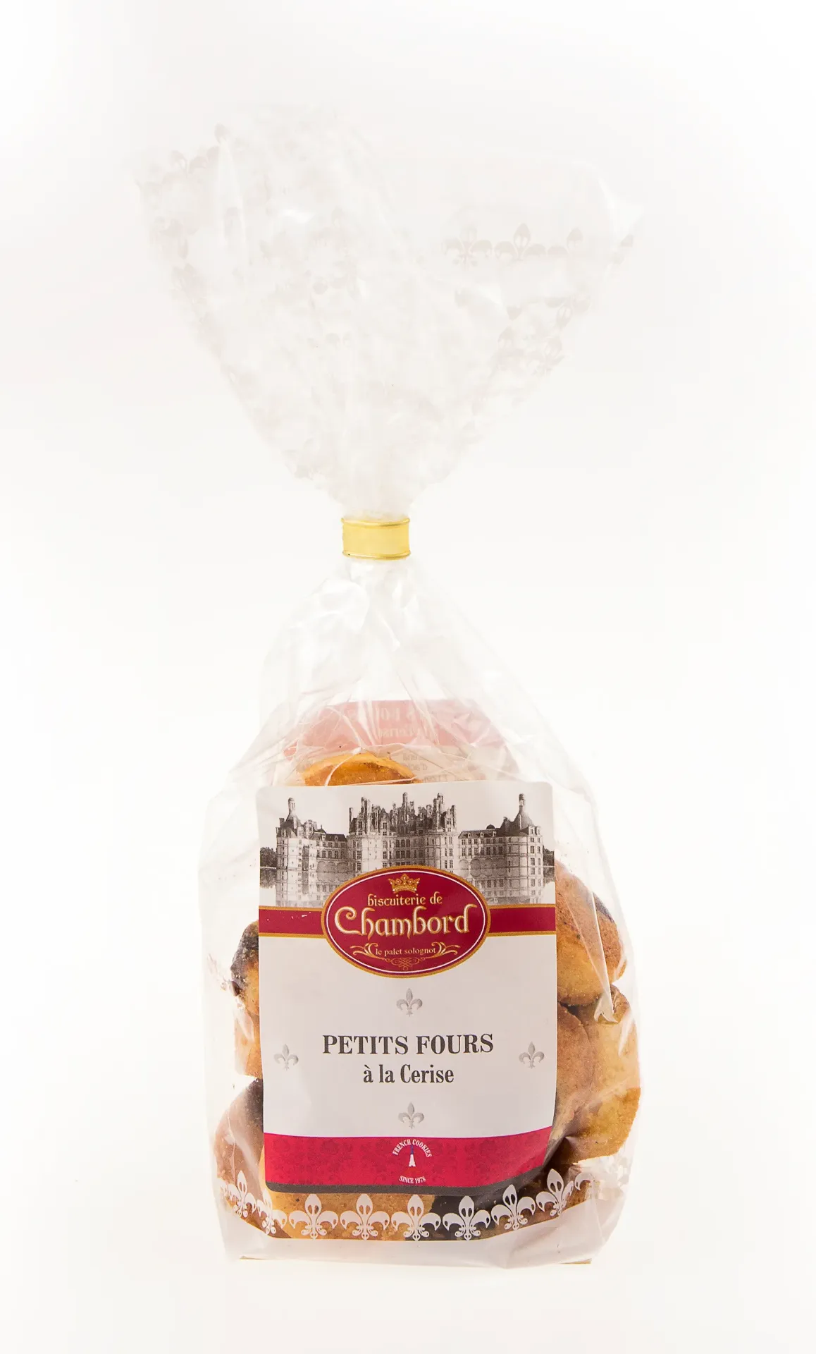 [CHA344] Sachet petits fours 140g x15 (Cerise)