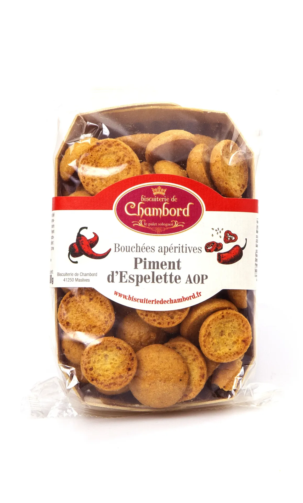 [CHA919] Sachet bouchées 100g x16 (Piments d'Espelette)