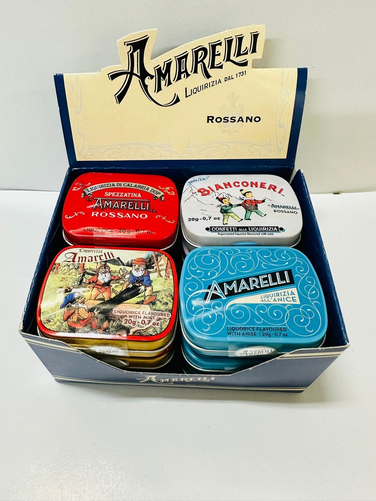 [AM087B] Display de 12 btes métal 20g (Réglisse assortie)