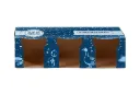Ecrin en kraft BLEU NOËL - A plat