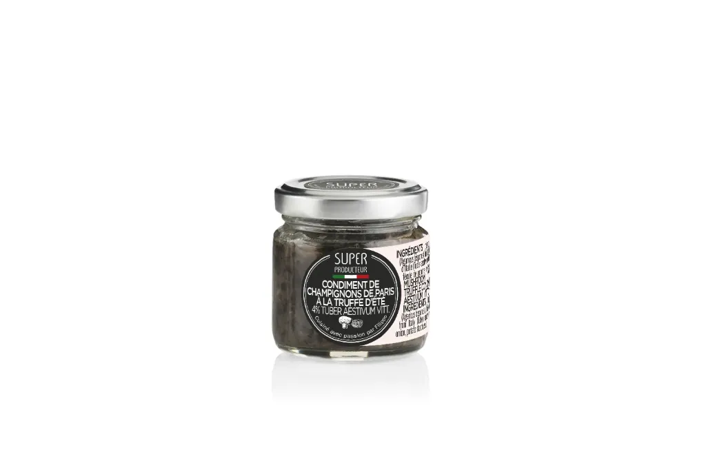 [SPTRU001] Condiment de champignons de Paris à la Truffe d'été 4% (Tuber aestivum Vitt.), aromatisé - 80g
