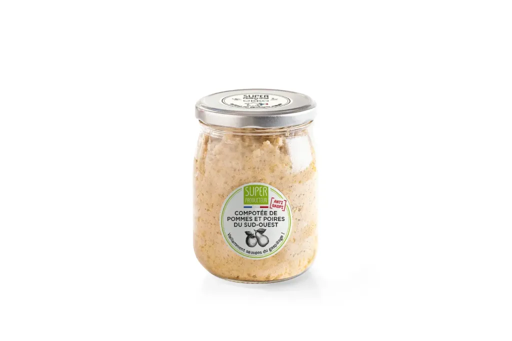 [SPCPP003] Compotée Pommes-Poires (anti-gaspi) du Sud-Ouest 690g