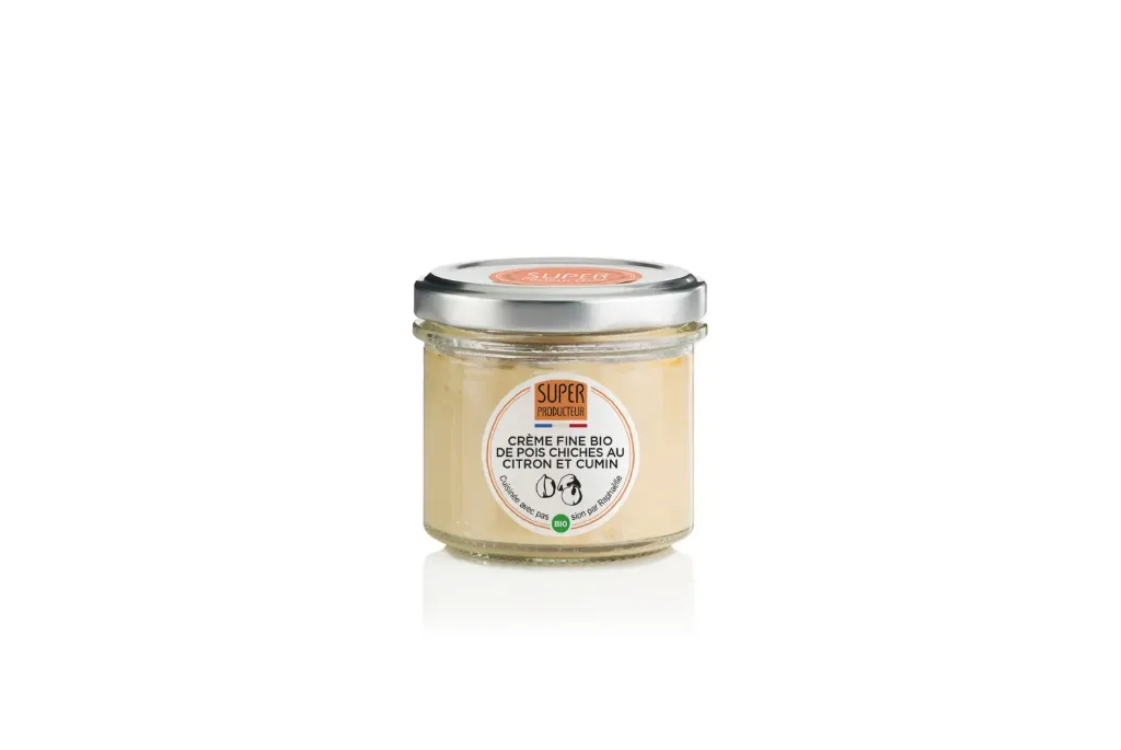 [SPPCA002] Crème Fine Bio de Pois Chiches du Sud-Ouest au Citron et Cumin - 100g