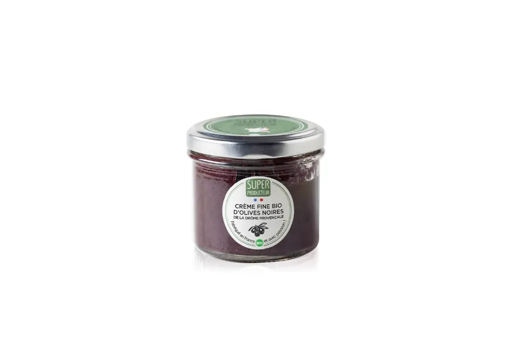 Crème Fine Bio d'Olives Noires de la Drôme Provençale - 90g