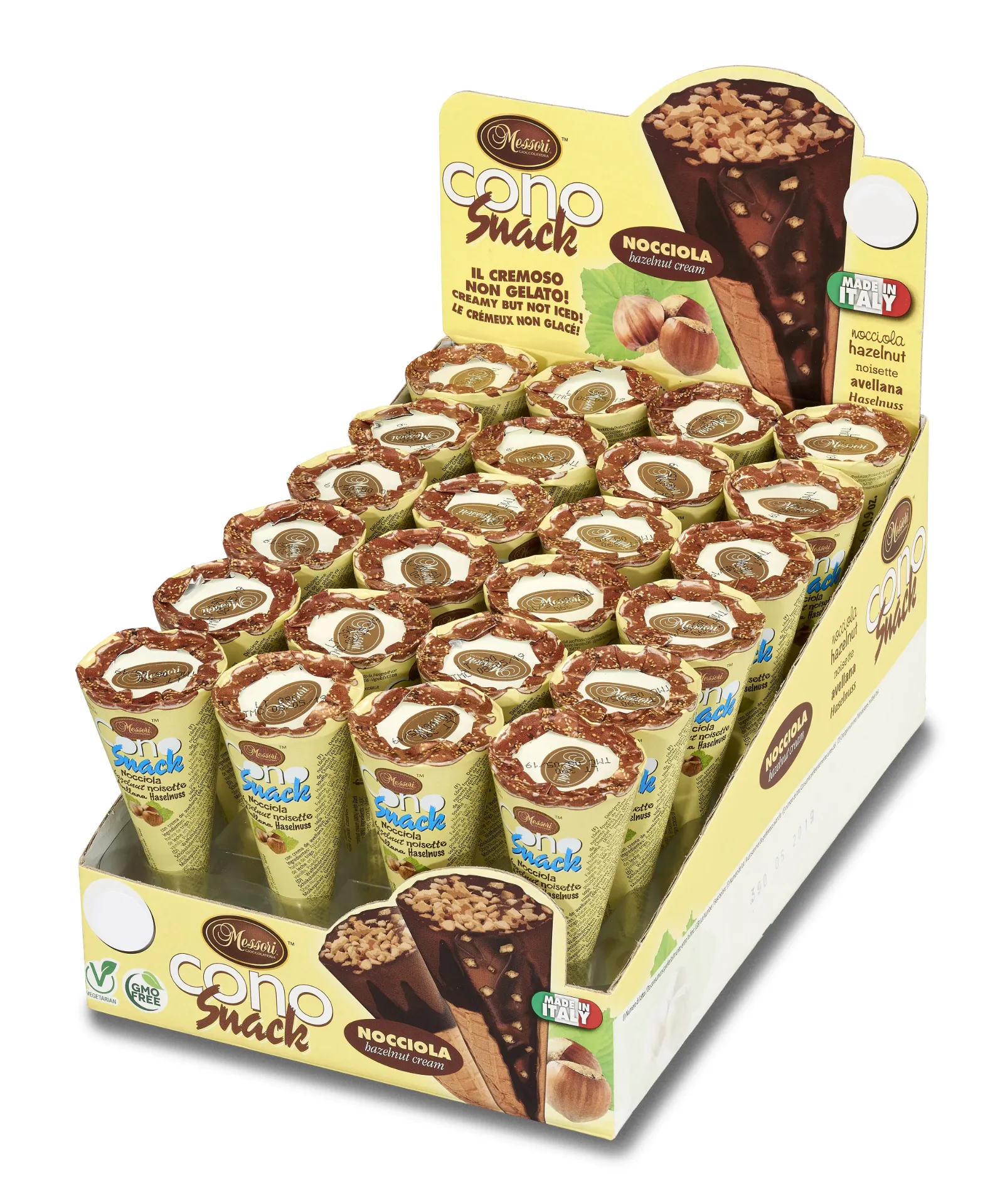 [GU0096876] Cornet gaufrette 25g x24 (Noisette)