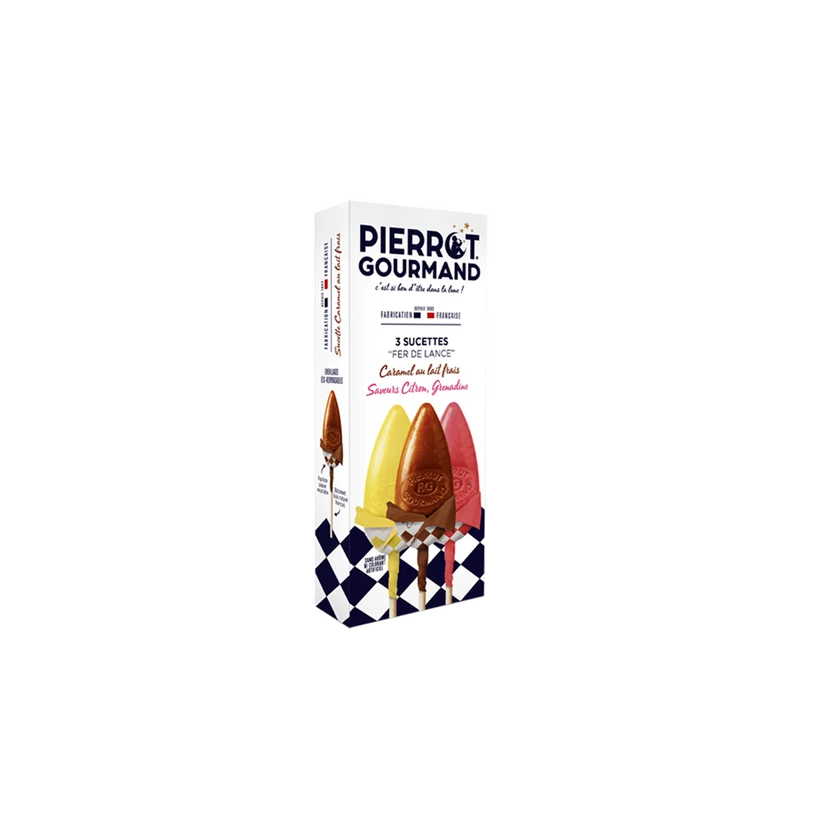 [PG118692] Etui sucettes fruits et caramel 40gx24
