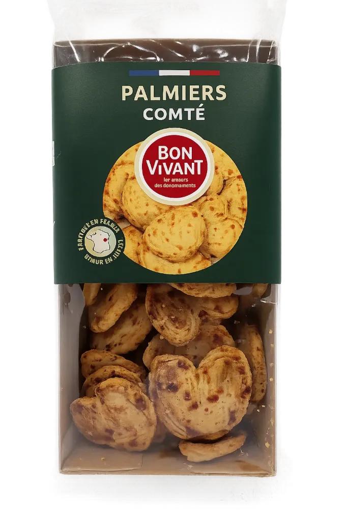 [BV70435] Barquette biscuits palmier Comté 80g X10