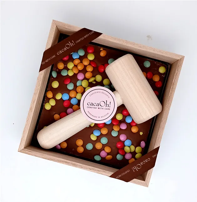 [CACAO5054] Chocolat lait à casser smarties 160gx8