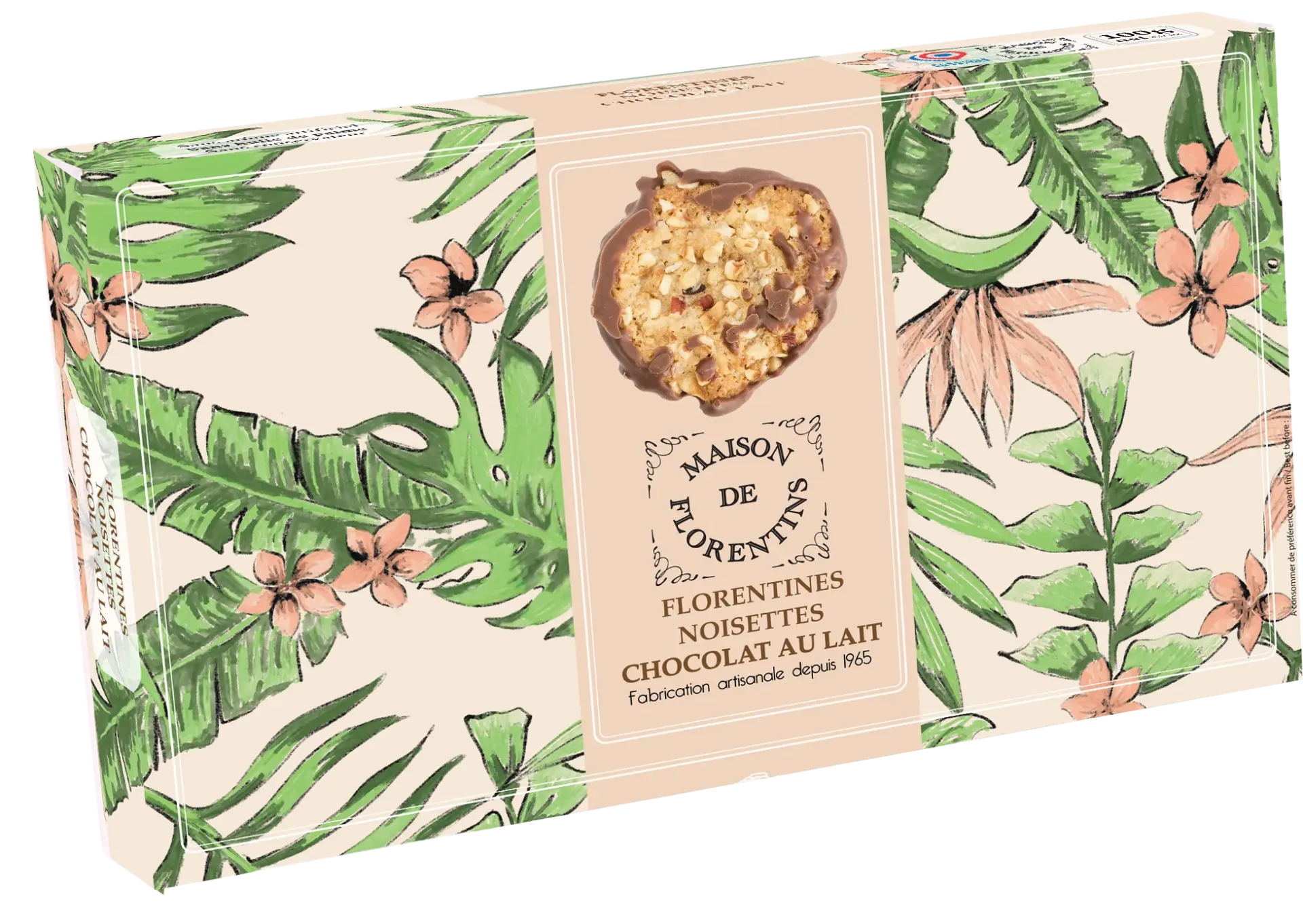 [MDFNOIL] Etui Florentines bisc noisettes choc lait 100gx12