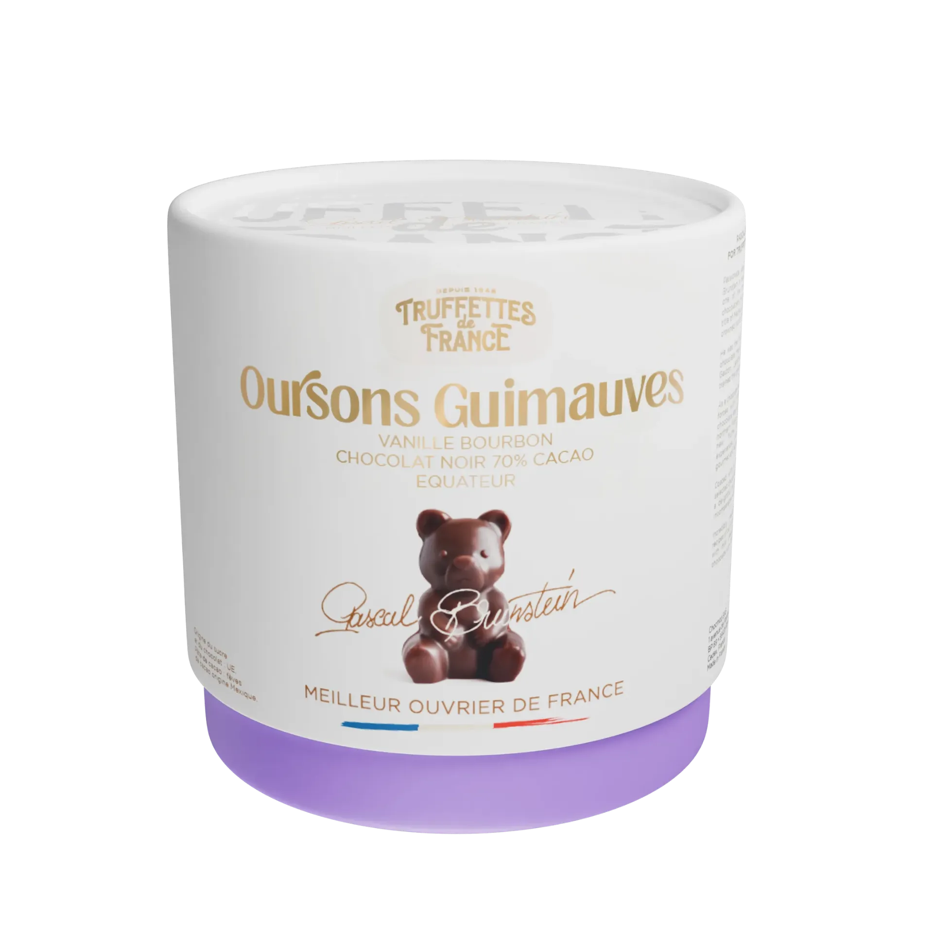 [3GVGM0263] Oursons guim vanil bourbon choc noir 170gx12