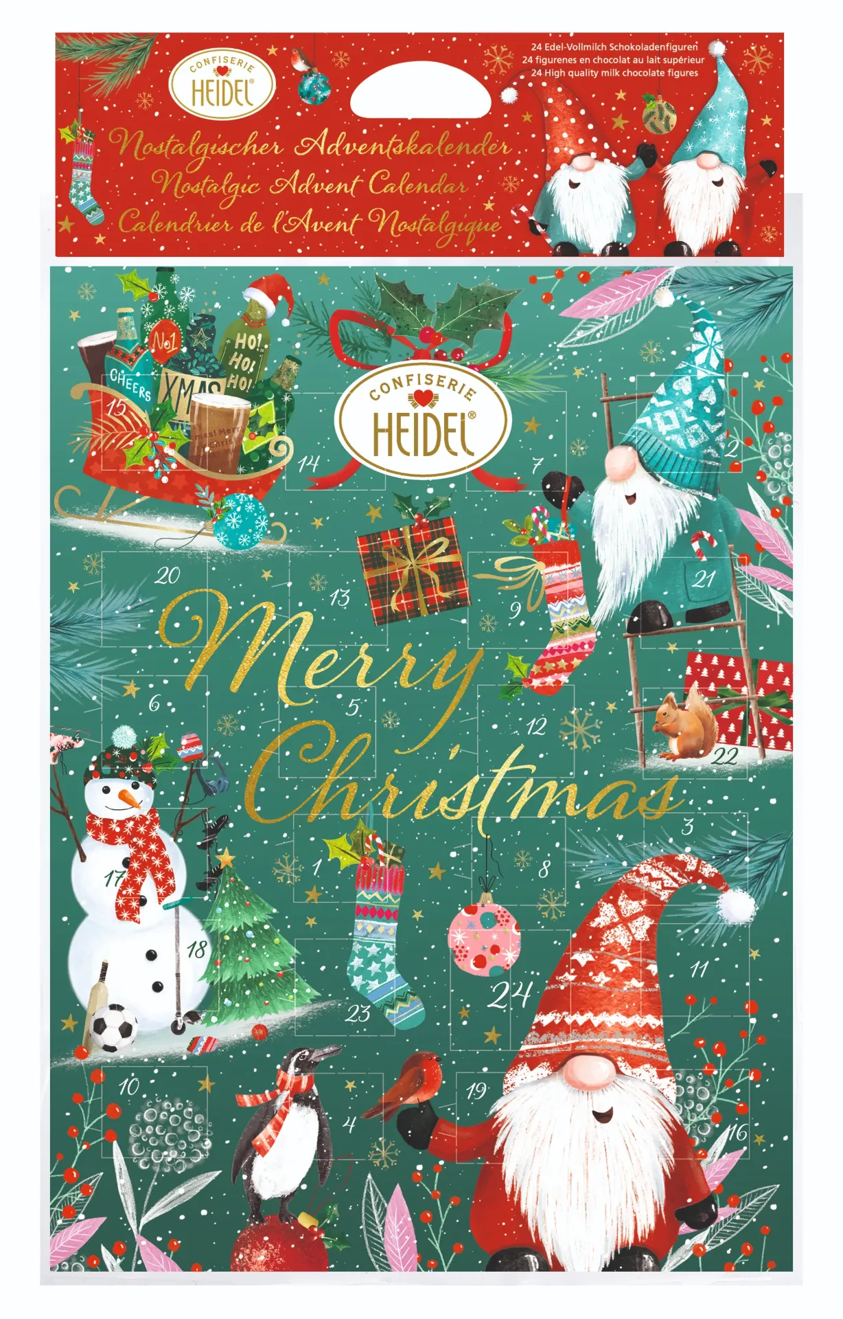 [H40264] Calendrier de l'Avent Lutins Noël 75gx16