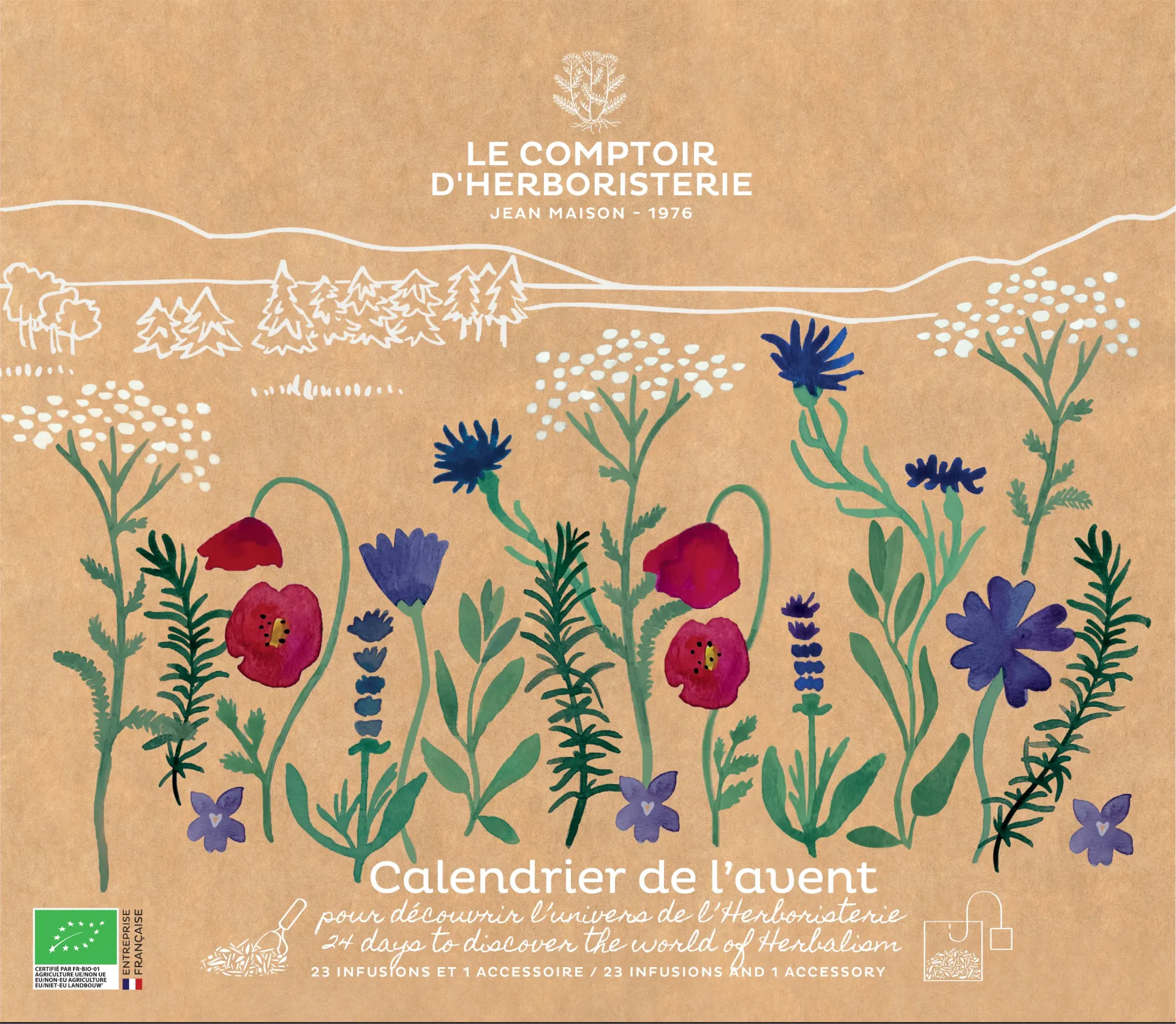 [CH13341] Calendrier de l'avent mélange plantes 95gx4
