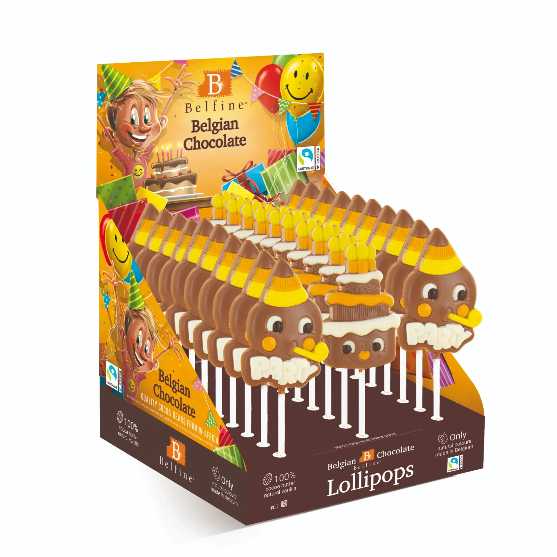 Sucette Célébration choc lait anniv gat 25gx30