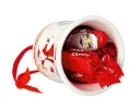 Cloche de Noël père Noël  garnie choc 32gx13