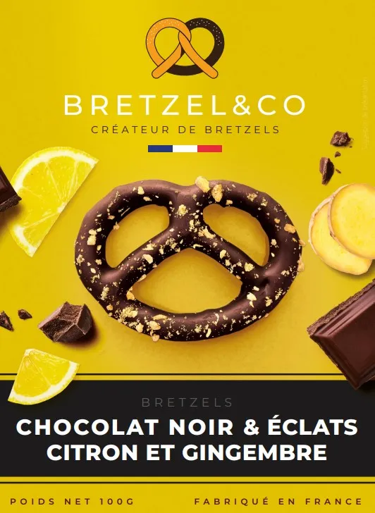 Bret choc noir citron gingembre 100gx15