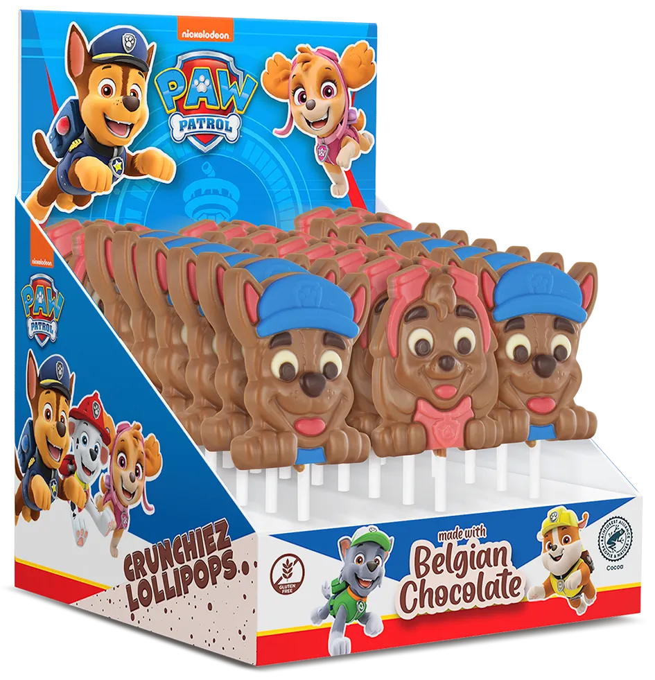 Sucettes Pat Patrouille choc lait 30gx24