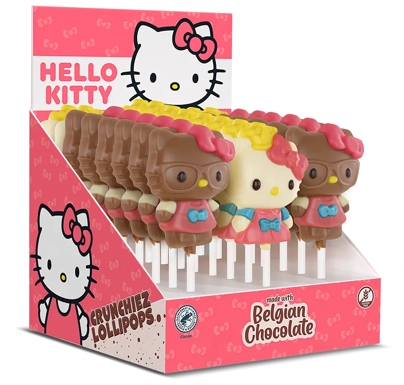 Sucettes Hello Kitty choc lait 30gx24