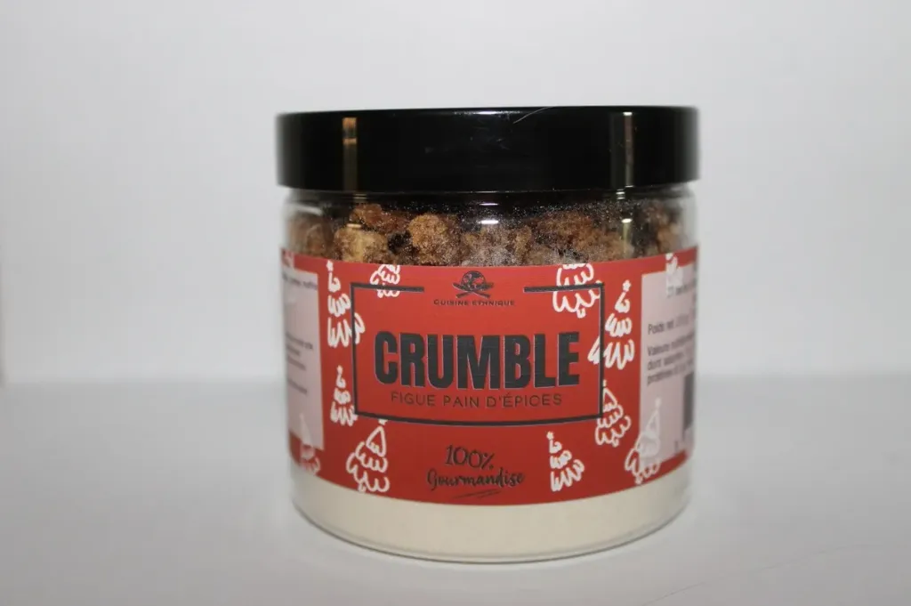 Crumble figue pain d'épices 200gx8