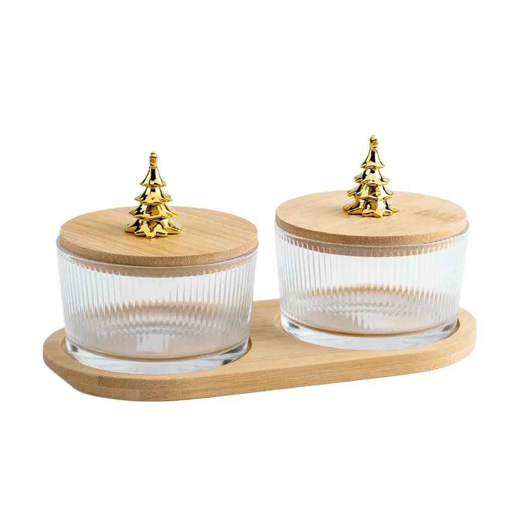 Coupelle prés sapin or et planche x1