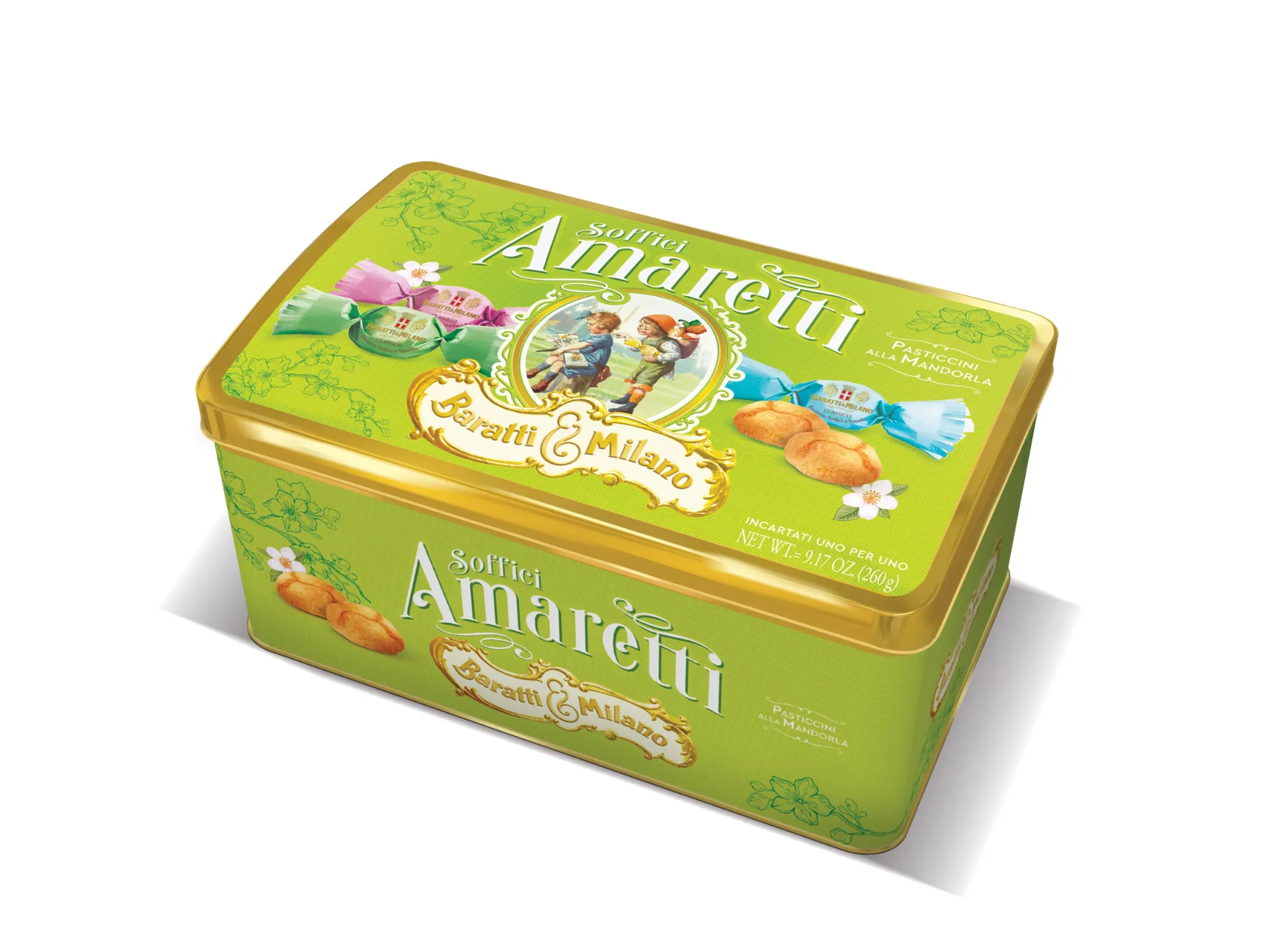 Boite rectangulaire amaretti moelleux 260g X6