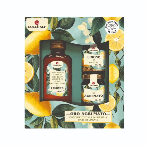 Coffret agrumes (huiles et épices) 100ml+59g X4