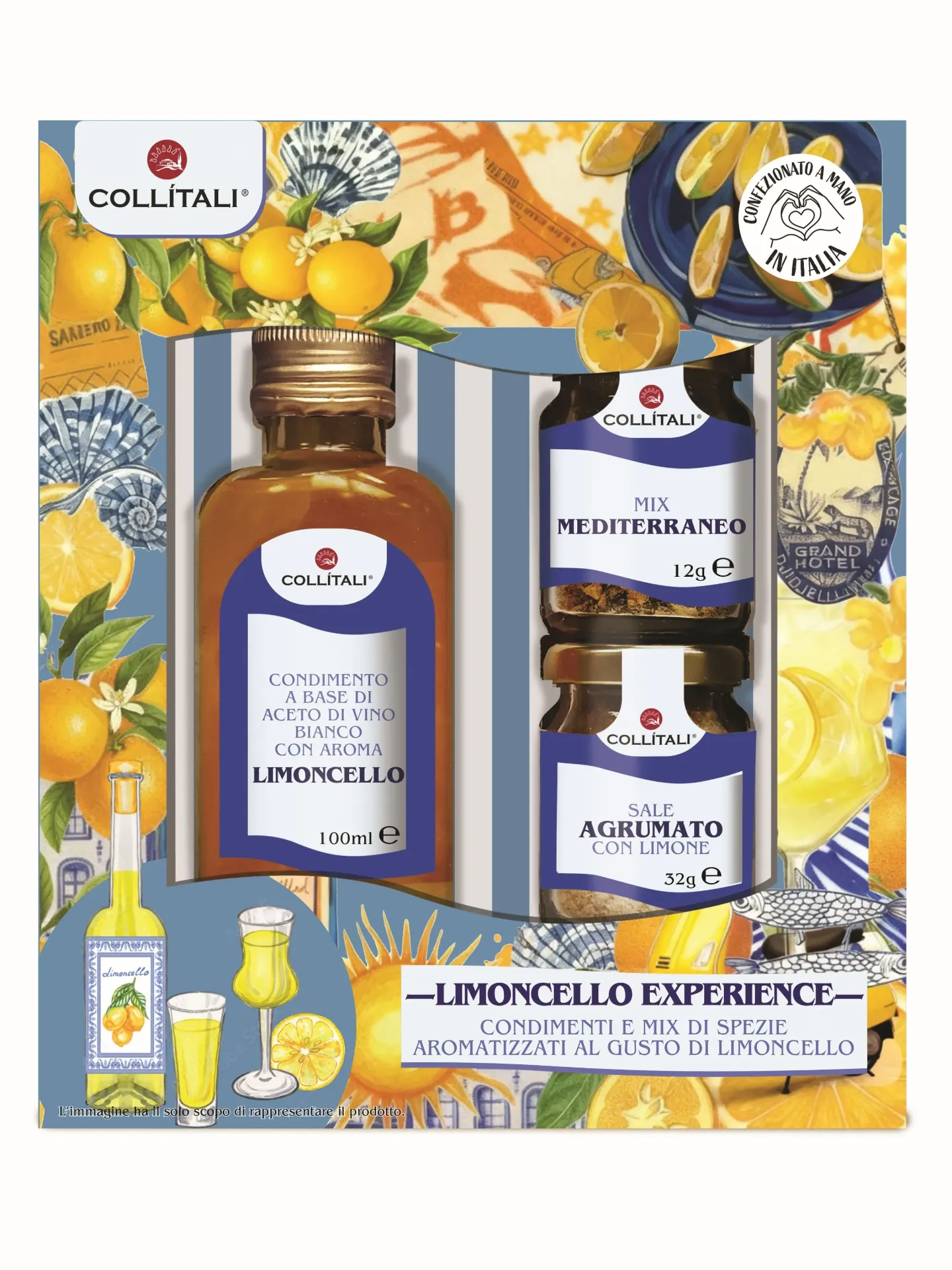 Coffret Limoncello expérience (huile et épices) 100ml+50g X4