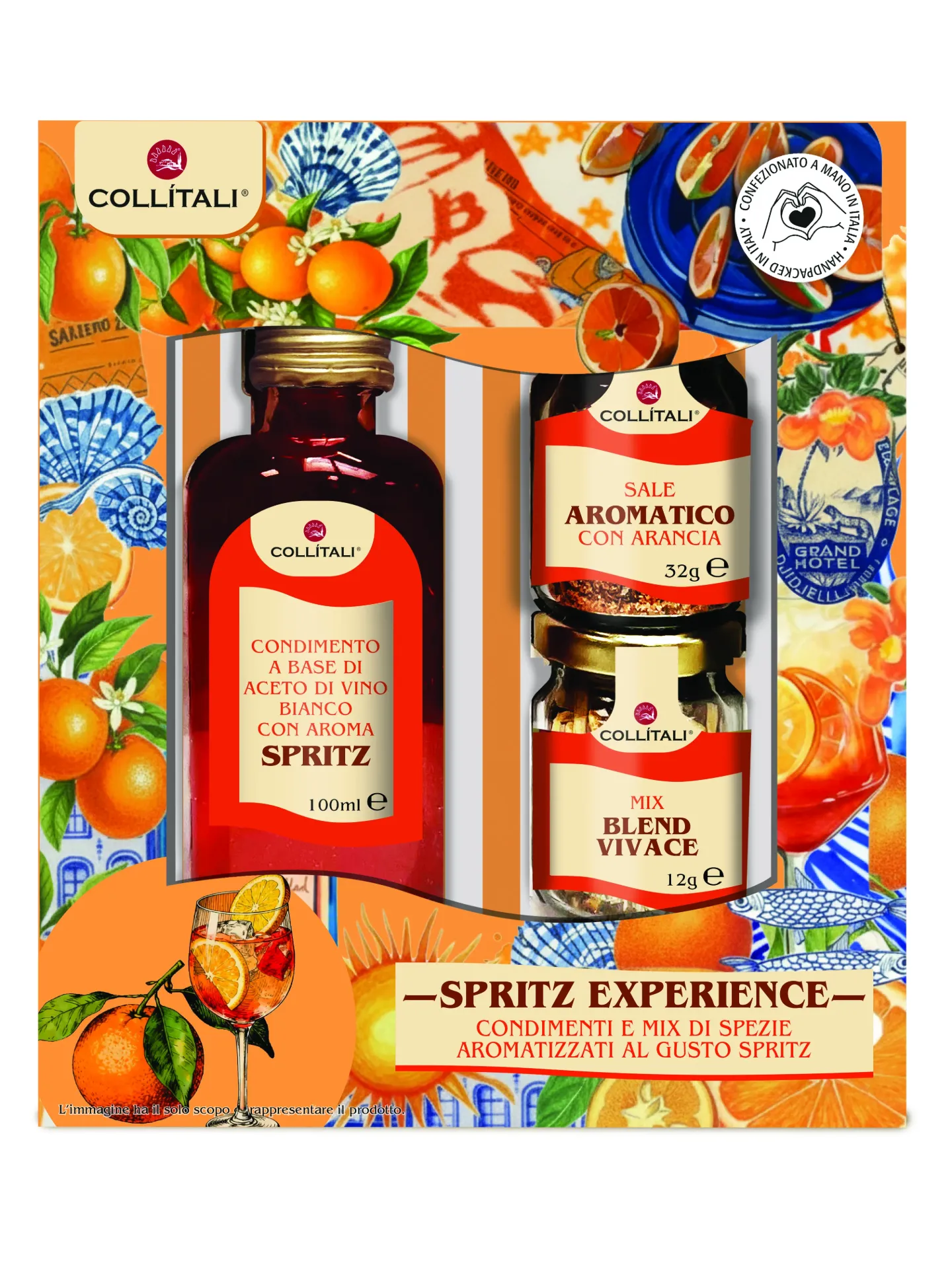 Coffret Spritz expérience (huile et épices) 100ml+44g X4