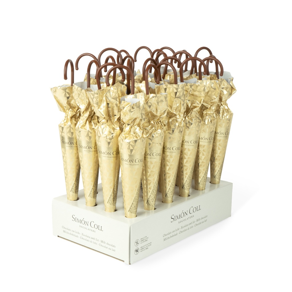 Parapluie chocolat or 35gx30