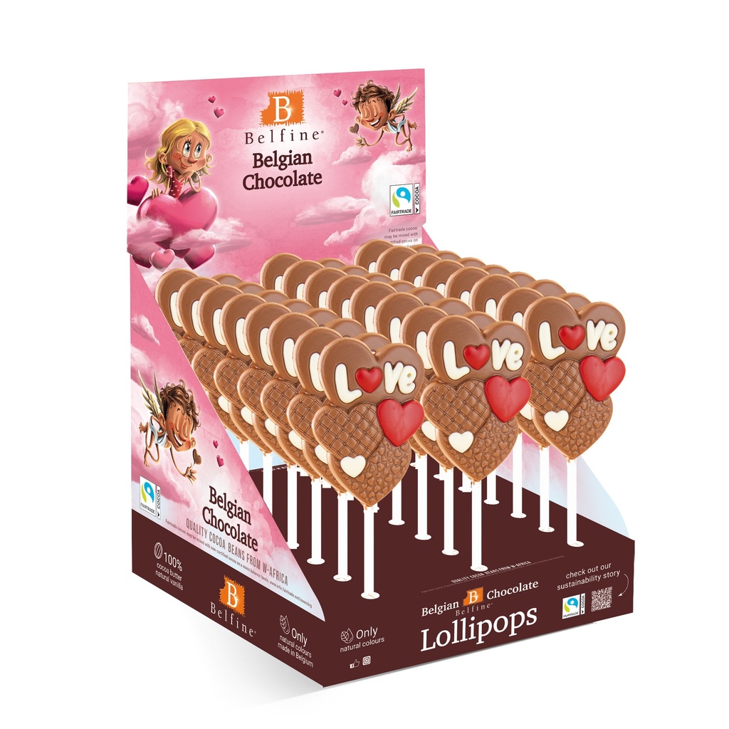 [1008550] Sucettes Cœur love 25gx30