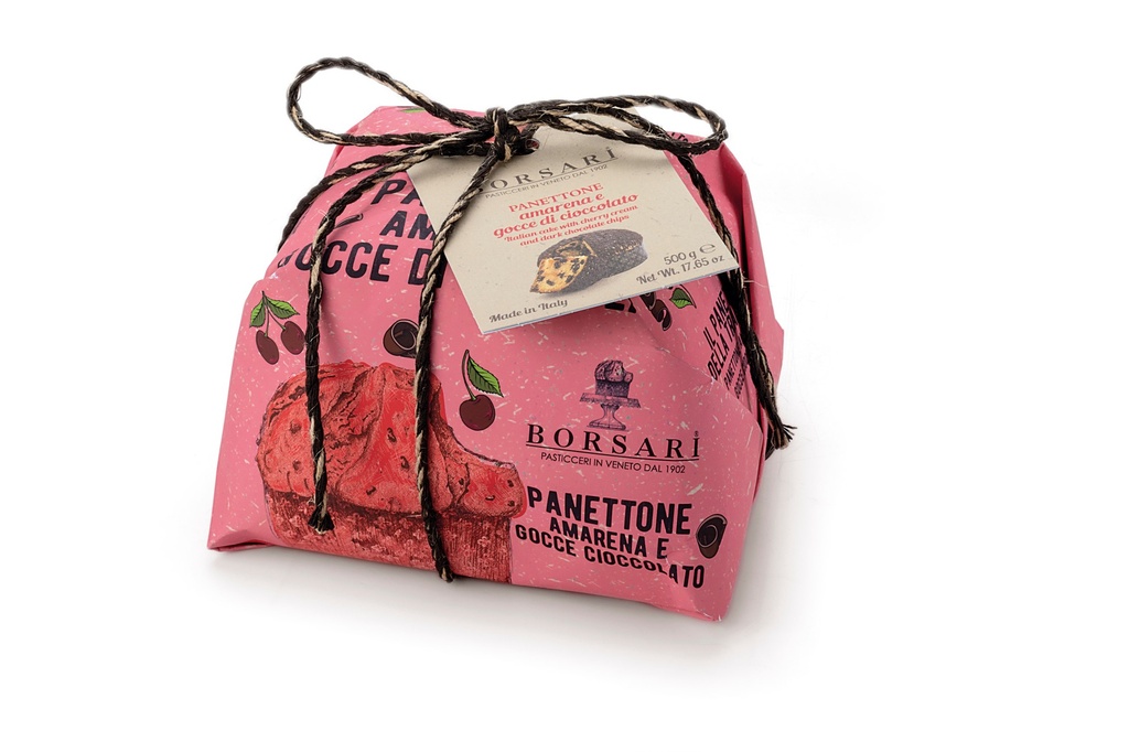 [1002690] Panettone emb main Amarena choco 500g X12