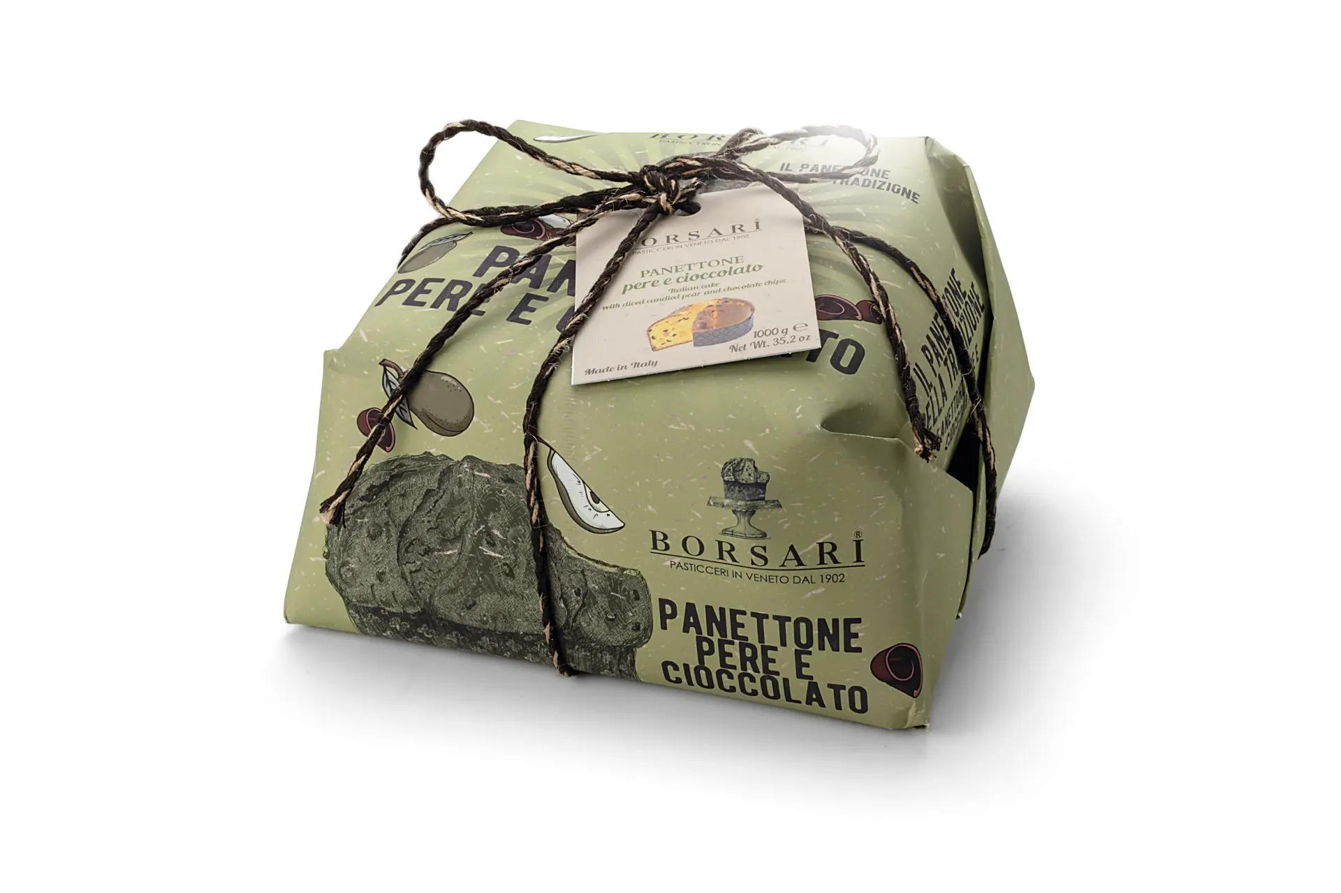 Panettone emb main poire choco 500g X12