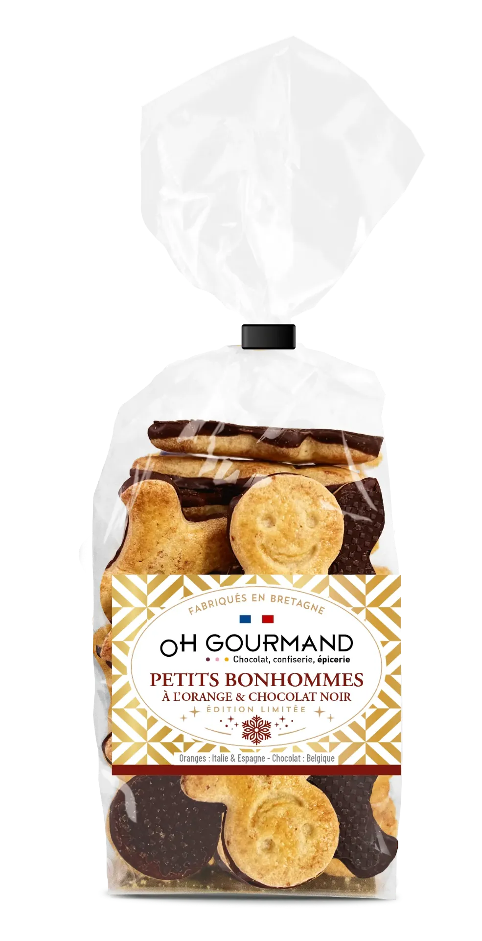 Sachet petit bonhomme à l'orange choco100gx12
