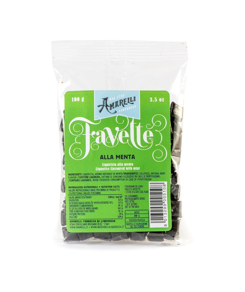 Sachet pure réglisse menthe favette 100g x 10