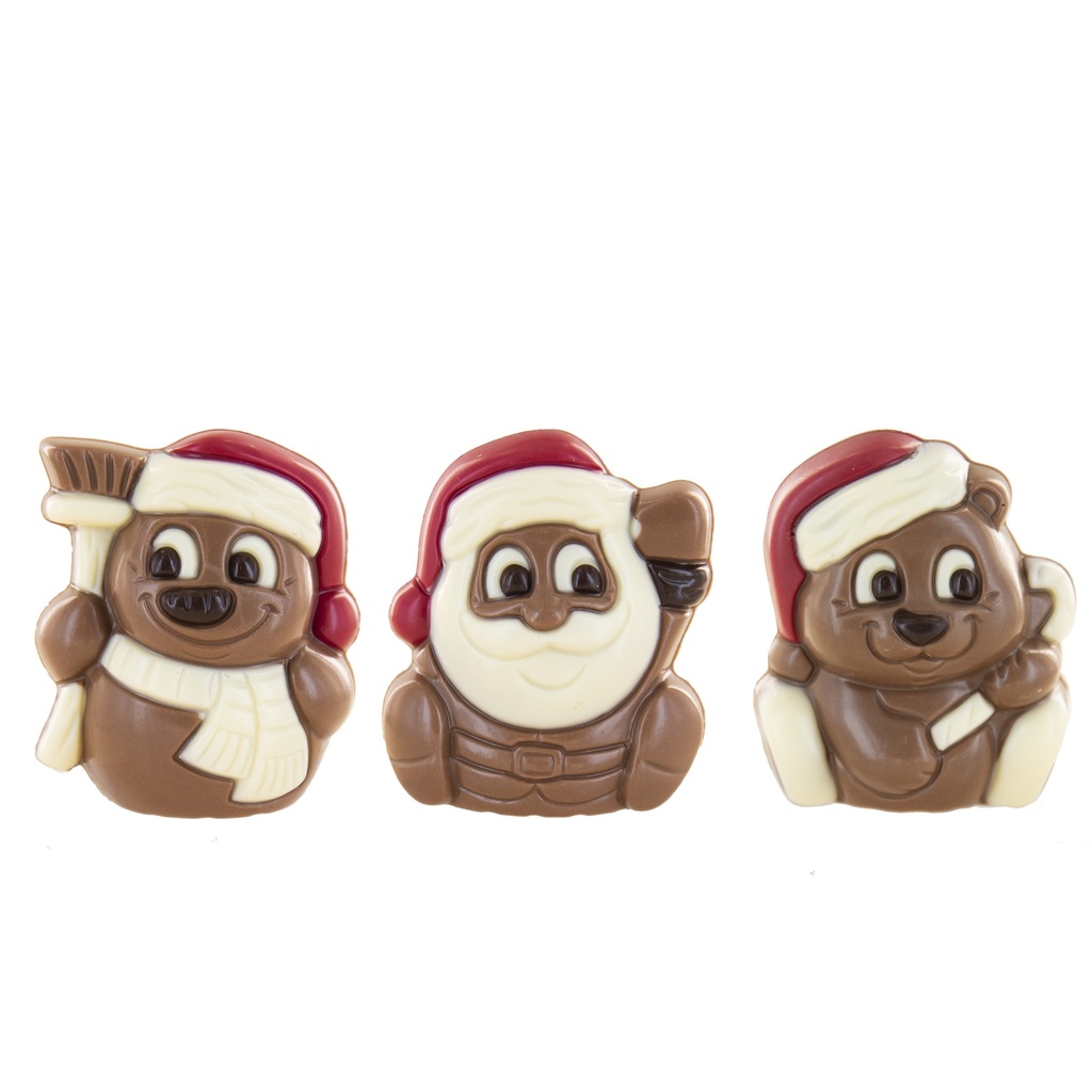 Petit moulage de noël ass emballé 25gx24
