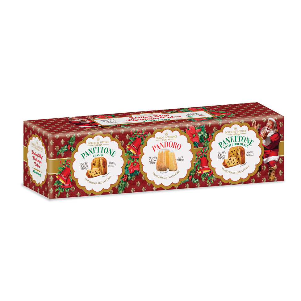 [BDMP2416] Coffret 2 mini Panettones et 1 Pandoro 250g x 6