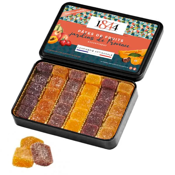 [CBERCC206] Boite métal pâte de fruit ass Provence 280gx7