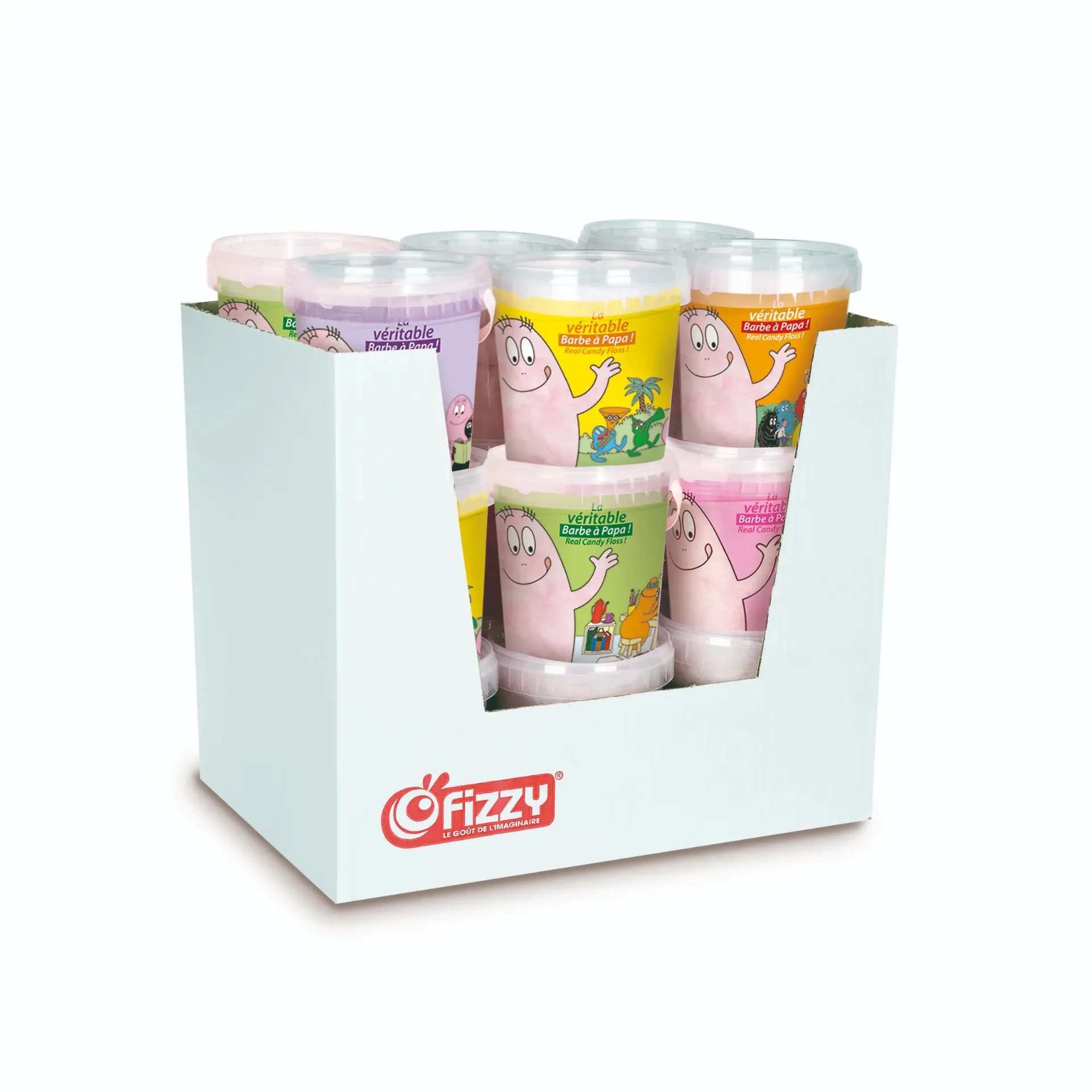[FIDBBPPOT] Display pot Barbe à Papa Fizzy 40g x18